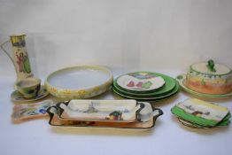 Quantity of Royal Doulton Series ware including Dutch scenes D4228 and other items, lustre bowl with