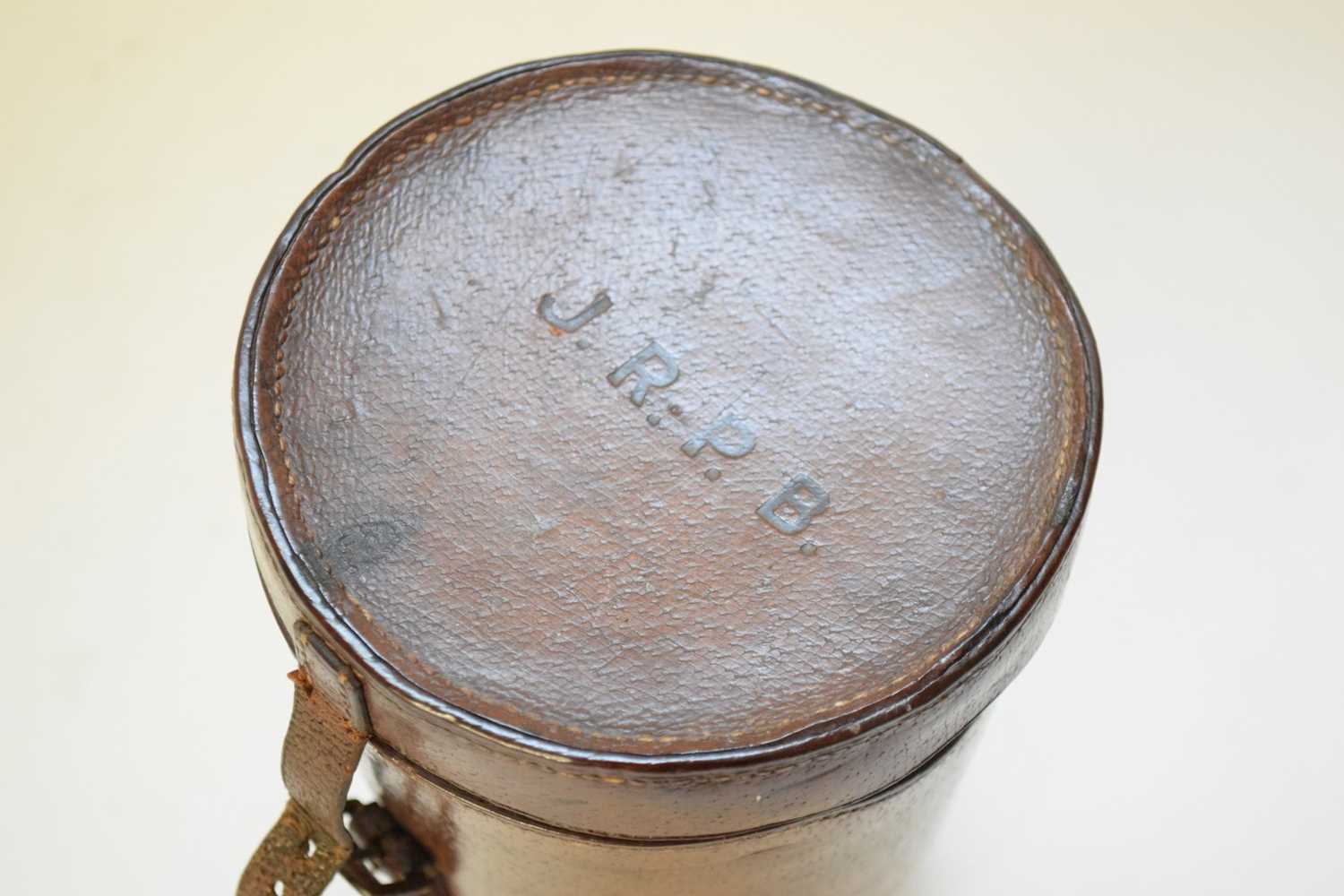 Leather box containing silver metal cups - Image 2 of 3