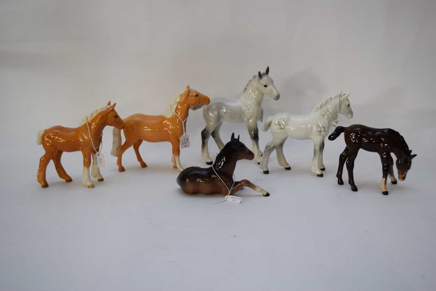 Group of six Beswick ponies including a Palomino head-up and other examples (6) - Image 2 of 2