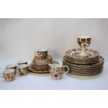 Quantity of Royal Crown Derby wares including ten large plates, six smaller plates and quantity of