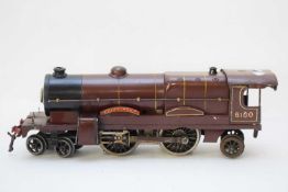 Hornby model engine of The Royal Scot in maroon livery No 6100