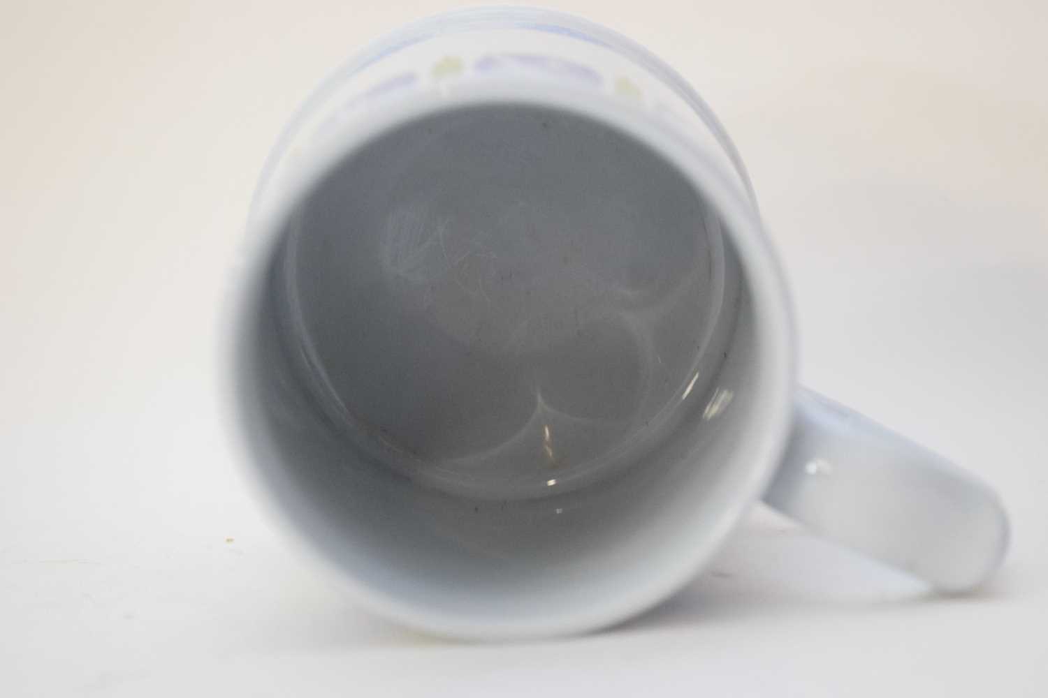 Copeland Spode mug, the light blue ground with various figures in athletic pursuits, the base marked - Image 2 of 6