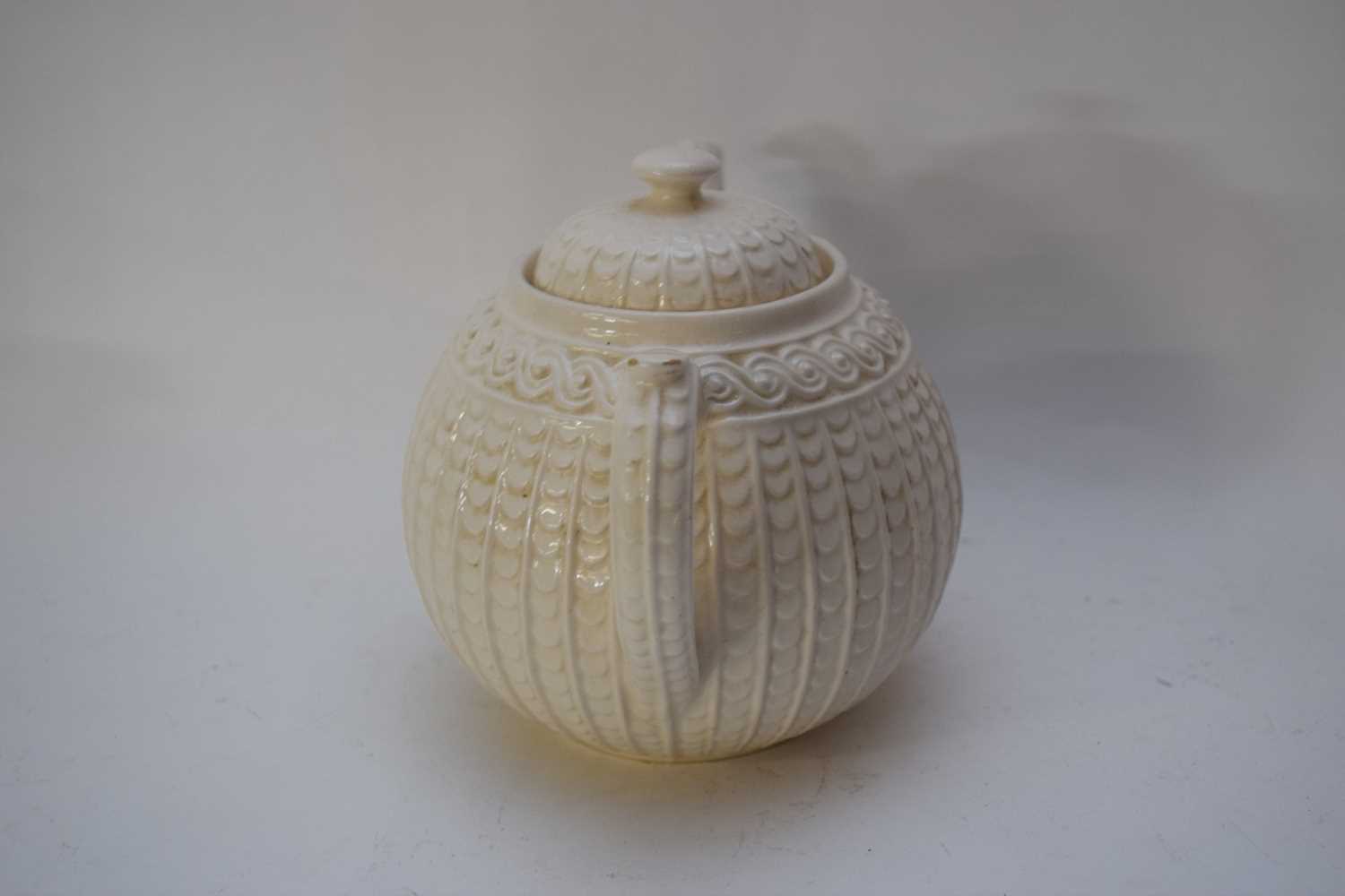 White pottery Queens ware type tea pot - Image 5 of 6