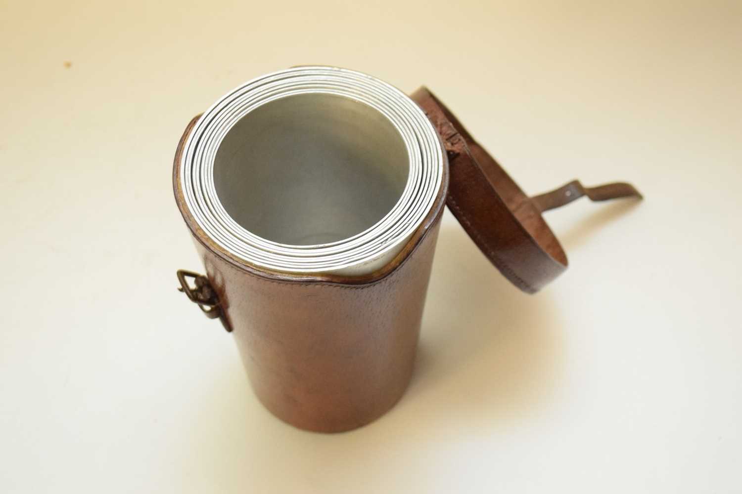 Leather box containing silver metal cups - Image 3 of 3