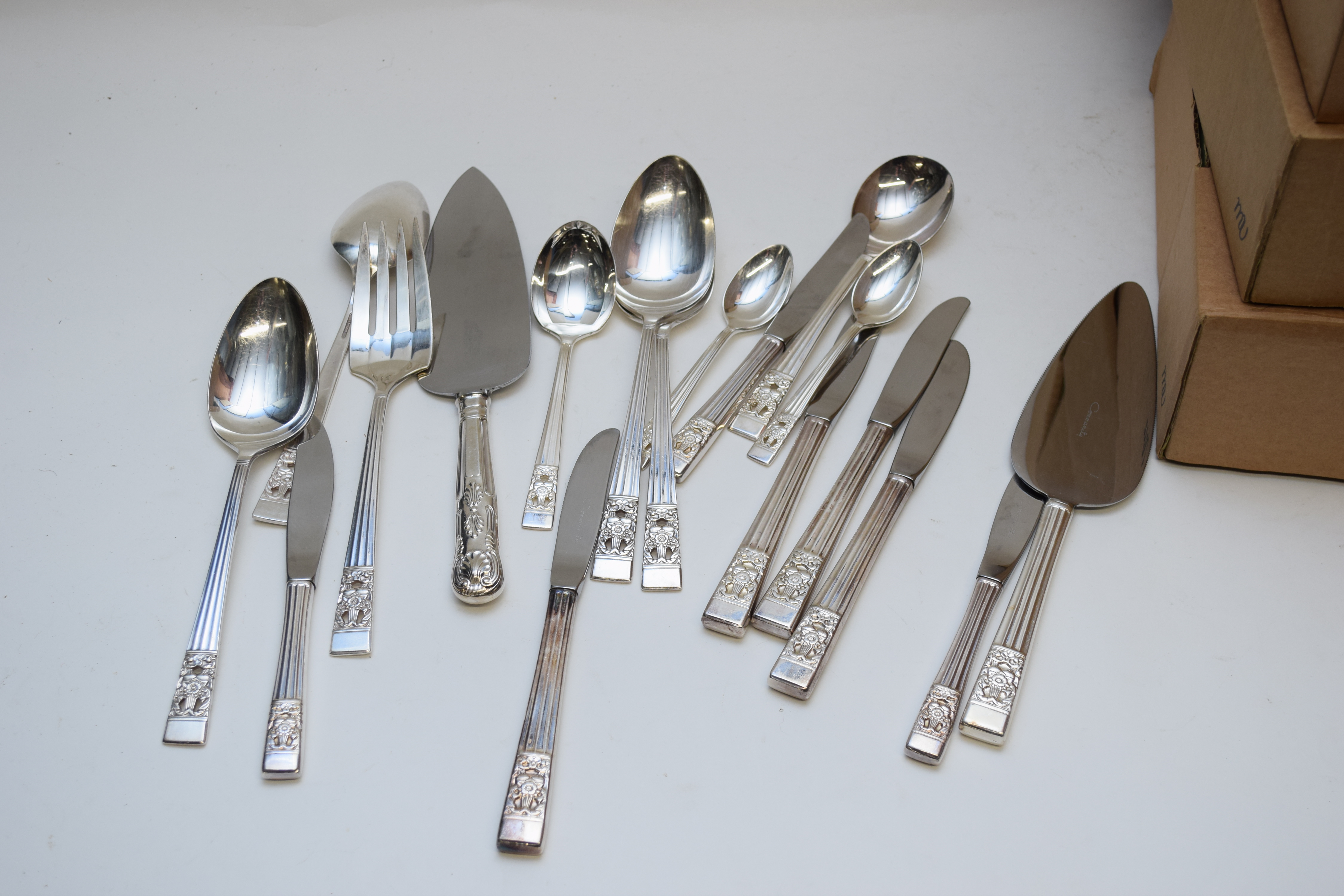 Three boxes of Sheffield plated cutlery, all marked 'Community' - Image 4 of 4