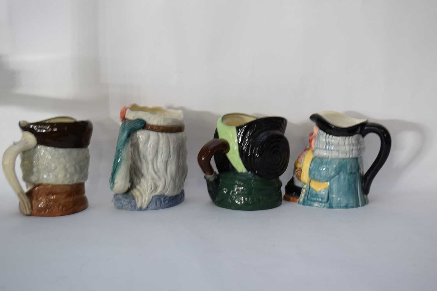 Group of character jugs, Royal Doulton Sari Gamp, Sam Johnson, Neptune and a Clarice Cliff - Image 3 of 4