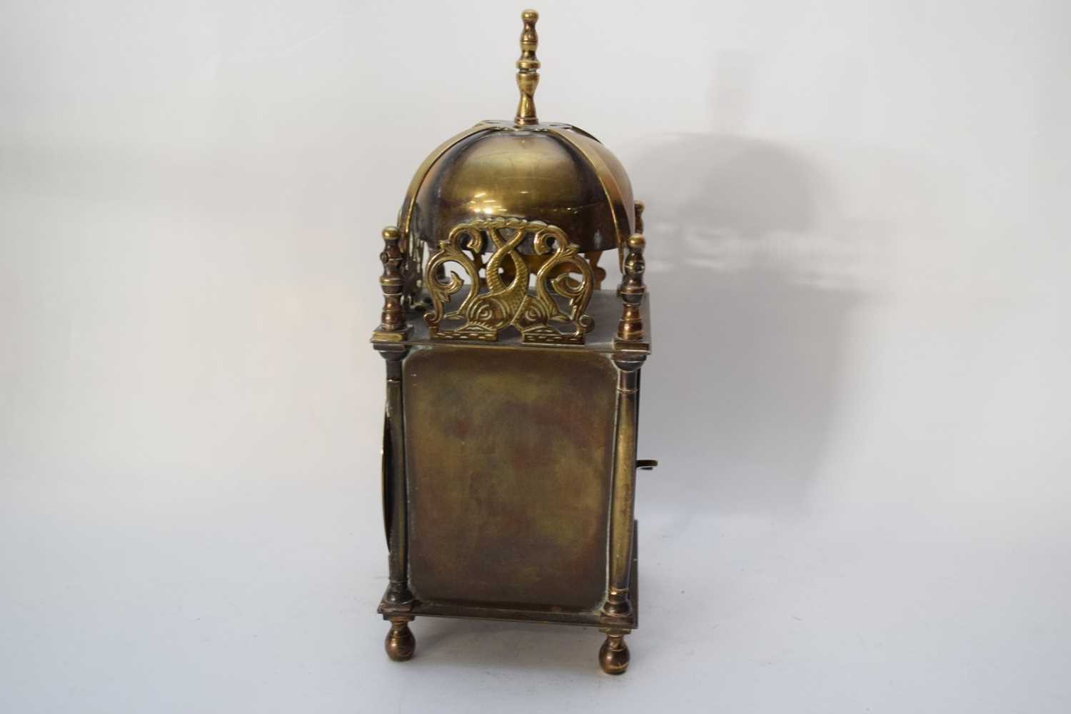 Lantern clock made by Smiths - Image 3 of 6