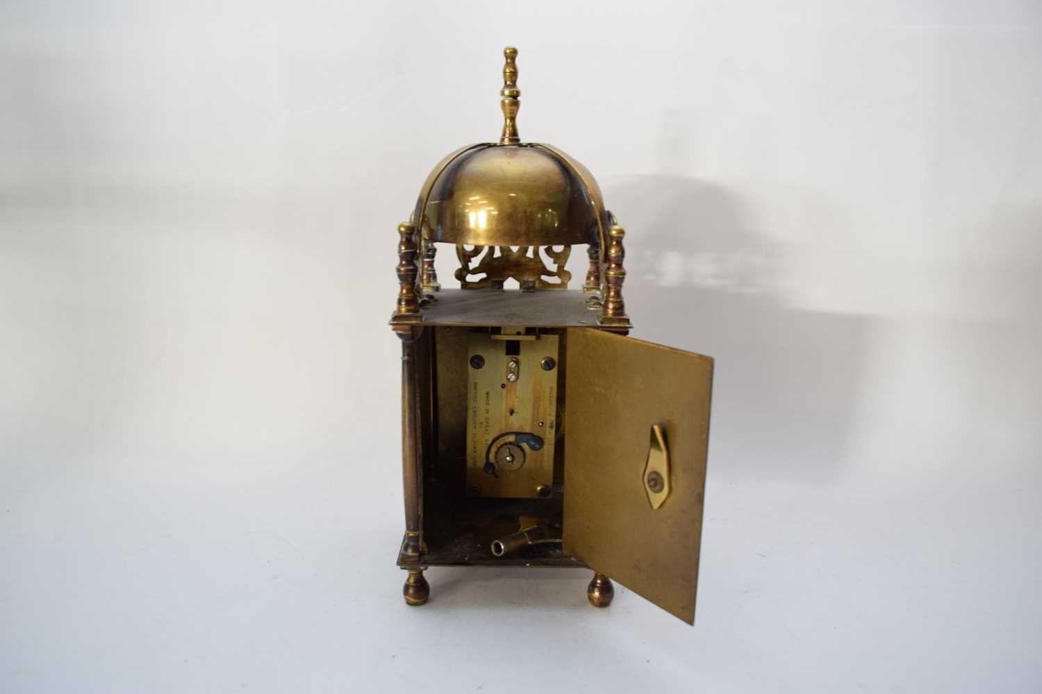 Lantern clock made by Smiths - Image 5 of 6