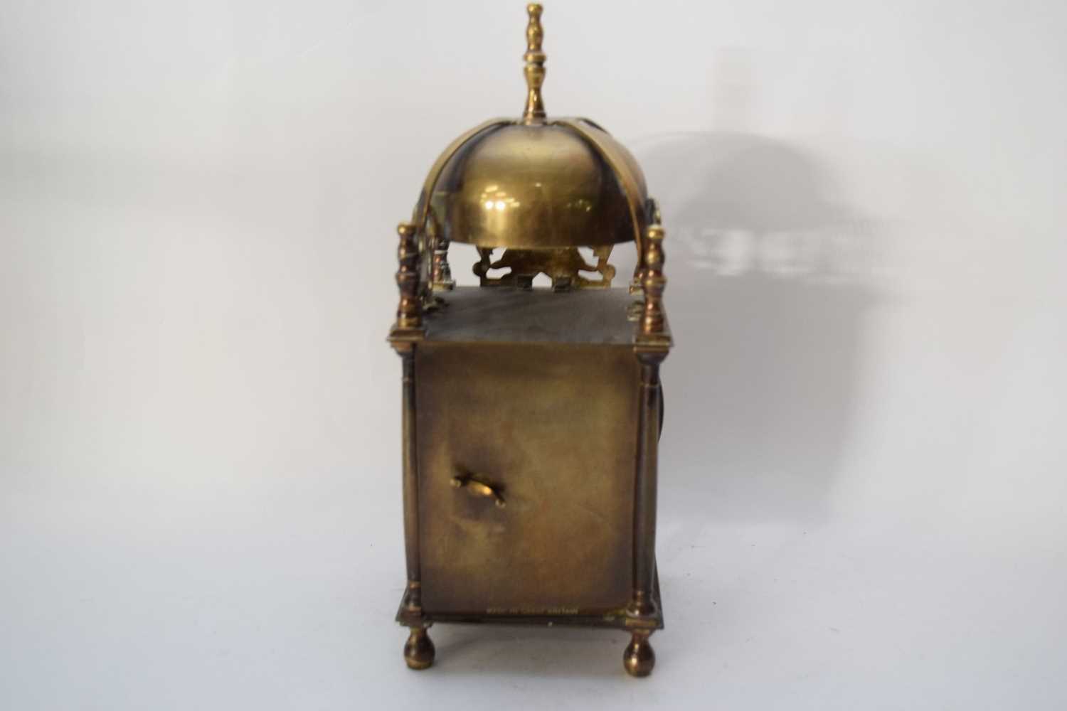 Lantern clock made by Smiths - Image 4 of 6