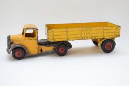 Dinky Supertoy Bedford lorry in yellow black, with Supertoy red hubs (worn, no box)