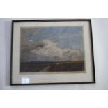 Fred Millar (British 19th Century), Cloud & Common. Print, signed and inscribed. 13x21ins