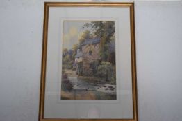 J H Garlick, (British, Early 20th Century) The Old Mill, Colwyn. Watercolour, signed. 18.5x11ins