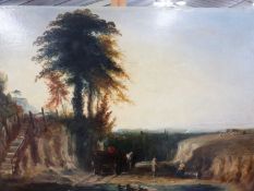 British 19th Century, An English Landscape. Oil on board. 22x33ins.