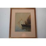 Charles E Hannaford (fl. Early/Mid 20th Century), Venetian Scene. Watercolour, signed. 7x10.5ins