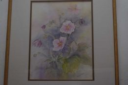 Peggy Williams (British 20th Century), Japanese Anemones. Watercolour, signed.