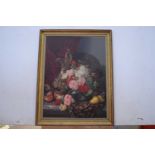 Manner of Edward Ladell (British 19th Century), Still Life. Chromolithograph. 23x17ins