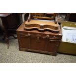 LEATHER MOUNTED TRAVEL TRUNK, 72CM HIGH