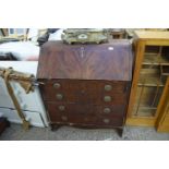 19TH CENTURY MAHOGANY FOUR DRAWER BUREAU (A/F), 90CM WIDE