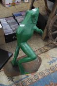 CAST IRON MODEL FROG, 70CM HIGH