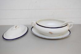 BOOTHS SOUP TUREEN WITH STAND AND LADLE