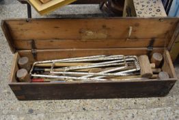 CASED CROQUET SET