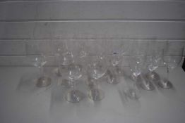 COLLECTION OF MODERN WINE GLASSES