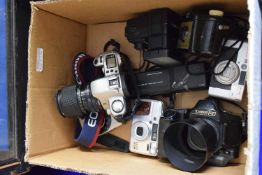 BOX OF ASSORTED CAMERAS