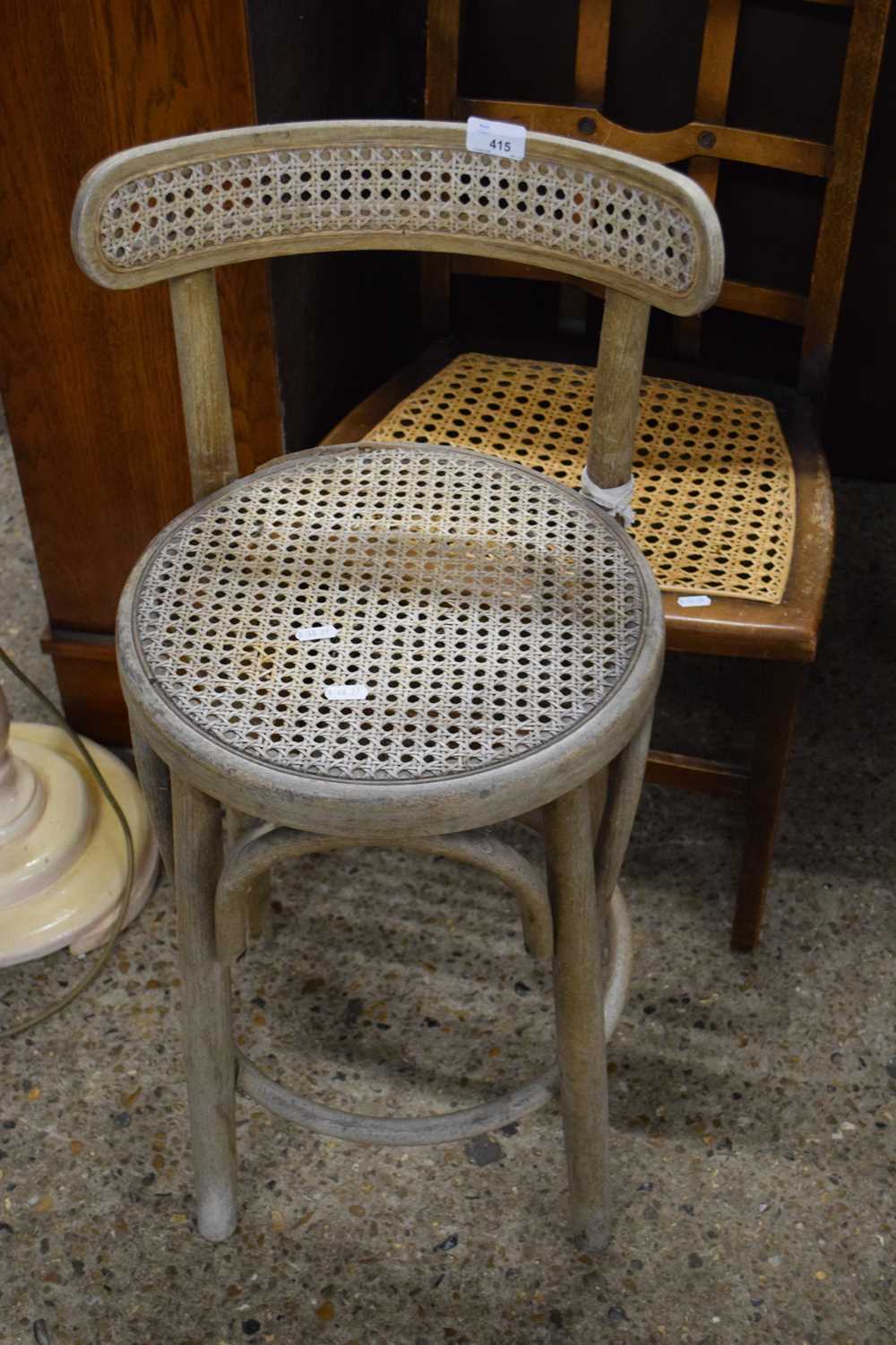 SMALL CANE SEATED BENTWOOD CHAIR