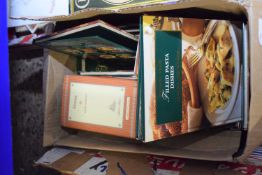 ONE BOX OF MIXED BOOKS TO INCLUDE JANE AUSTEN AND COOKERY BOOKS