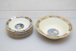 COLLECTION OF BOWLS DECORATED 'MY LADY FRUITS' PATTERN