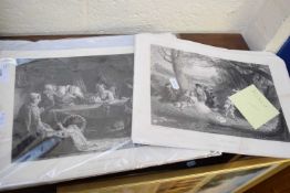 VARIOUS 19TH CENTURY BLACK AND WHITE ENGRAVINGS