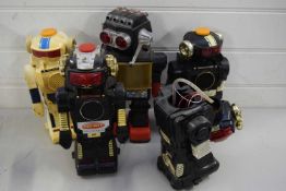 COLLECTION OF JAPANESE BATTERY OPERATED TOY ROBOTS TO INCLUDE MAGIC MIKE
