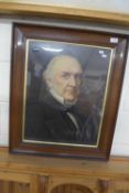 LATE 19TH CENTURY LITHOGRAPHIC PRINT OF WILLIAM GLADSTONE, F/G, 73CM HIGH