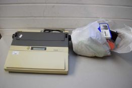 BROTHER AX30 ELECTRIC TYPEWRITER TOGETHER WITH QUANTITY OF BOXED RIBBONS