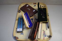 MIXED LOT VARIOUS PENS AND PROPELLING PENCILS TO INCLUDE WATERMAN AND OTHERS