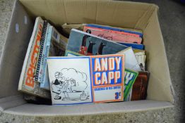 BOX OF MIXED BOOKS TO INCLUDE ANDY CAPP