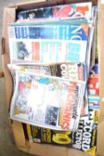 BOX OF MAGAZINES TO INCLUDE RECORD COLLECTOR, PICTURE POSTCARD MONTHLY ETC