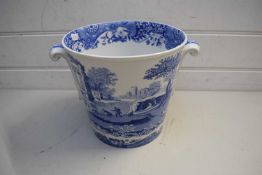 SPODE BLUE ITALIAN DOUBLE HANDLED JARDINIERE