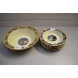 COLLECTION OF BOWLS DECORATED 'MY LADY FRUITS' PATTERN