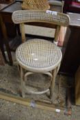 SMALL CANE SEATED BENTWOOD CHAIR