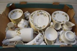 QUANTITY OF ROYAL DOULTON LARCHMONT PATTERN DINNER, TEA AND COFFEE WARES