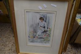 SHERREE VALENTINE DAINES, THE FINAL SET, COLOURED PRINT, SIGNED IN PENCIL TOGETHER WITH VARIOUS