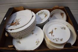 QUANTITY OF ALFRED MEAKIN AND OTHER PHEASANT PATTERN DINNER WARES