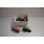BOX OF VARIOUS DINKY TOY VEHICLES AND OTHERS