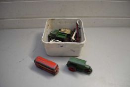 BOX OF VARIOUS DINKY TOY VEHICLES AND OTHERS
