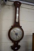 HOW, BROMLEY, KENT, 19TH CENTURY MAHOGANY CASED BANJO BAROMETER (A/F)