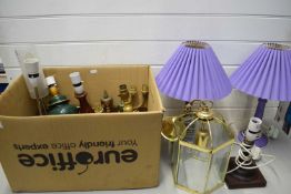 MIXED LOT VARIOUS TABLE LAMPS