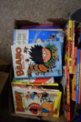 BOX OF CHILDRENS ANNUALS TO INCLUDE DANDY, TOPPER AND BEANO
