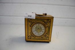 SMALL BEDSIDE CLOCK IN GILT EFFECT FRAME