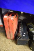 MIXED LOT COMPRISING A FUEL CAN, TOOLBOX AND A GREASE GUN